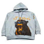 Just Cavalli Felpa Chiusa con Cappuccio tinta unita Azzurro per Bambino JBA26093FE AZZURRO JUST CAVALLI 