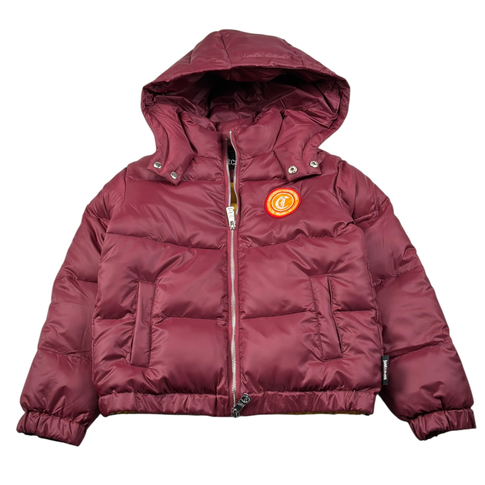Just Cavalli Giubbino tinta unita con Cappuccio Bordeaux per Bambino JBA26098PI BORDEAUX JUST CAVALLI 