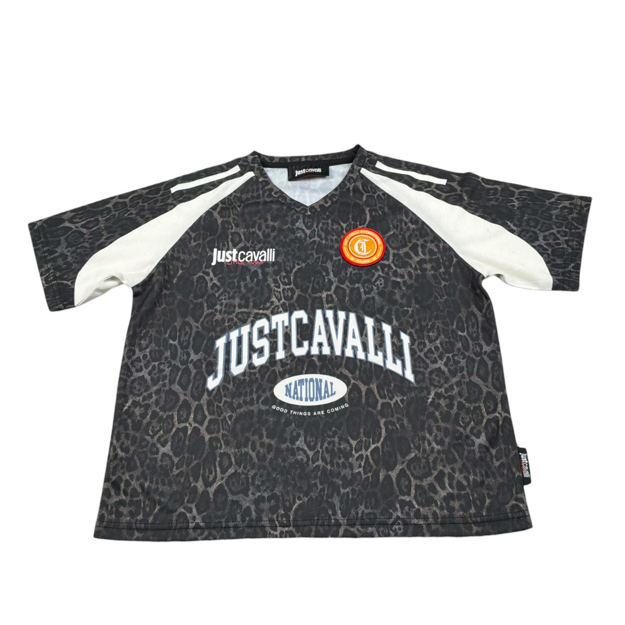 Just Cavalli T-Shirt Stampa Fantasia Maculata Marrone per Bambino JBA26099TS MARRONE JUST CAVALLI 