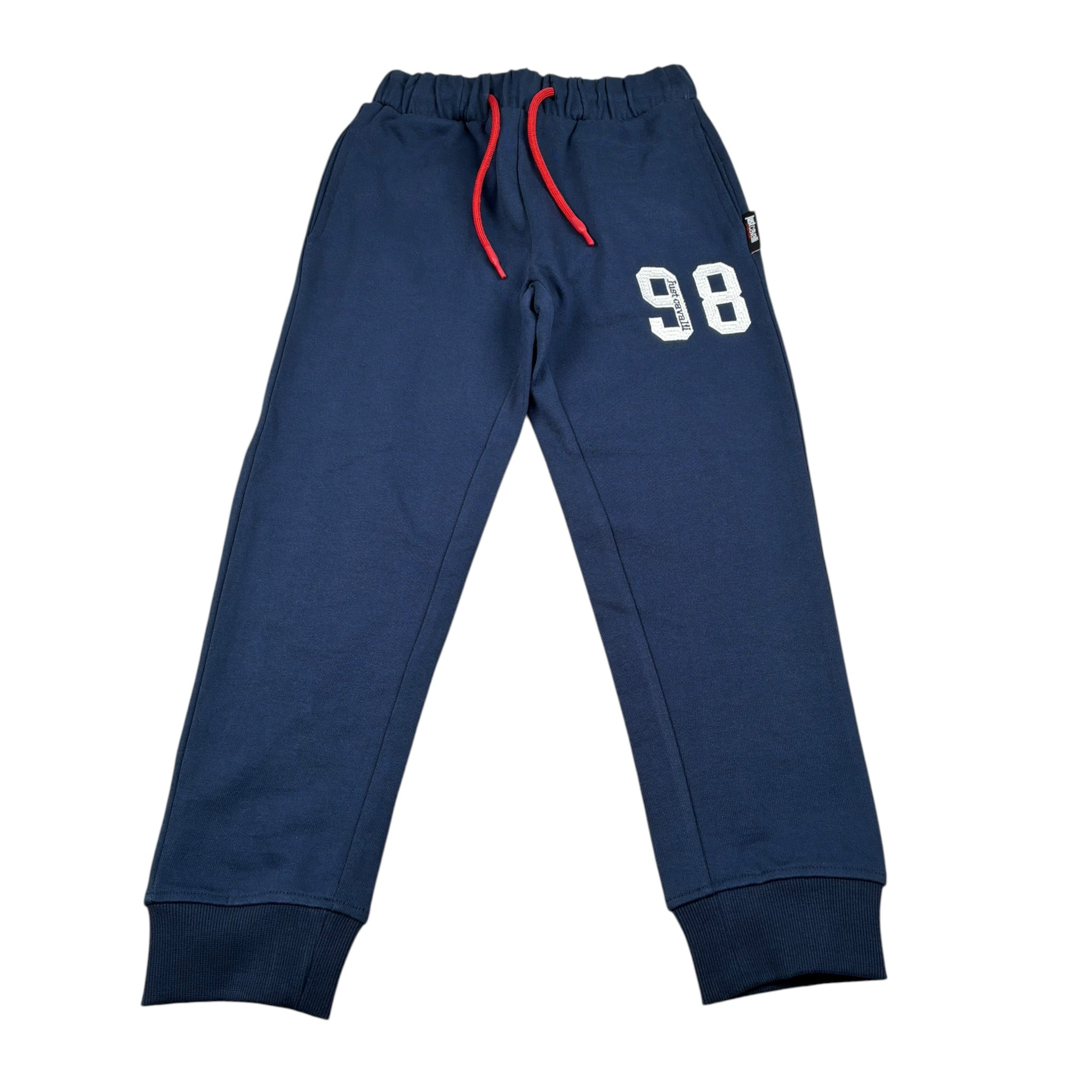 Just Cavalli Pantalone Tuta tinta unita con Logo Blu per Bambino JBA26114PA BLU JUST CAVALLI 