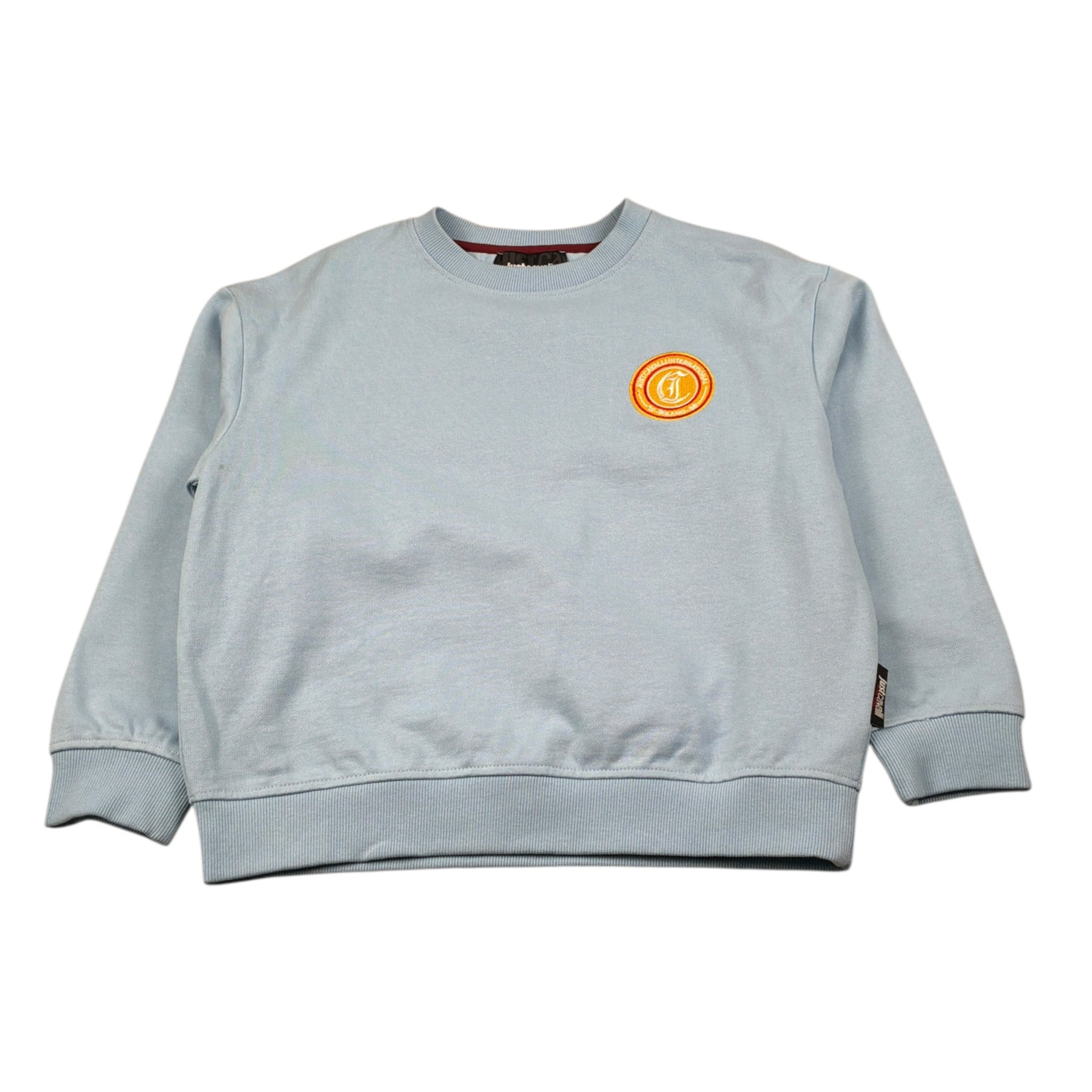 Just Cavalli Felpa Chiusa Girocollo tinta unita Azzurro per Bambino JBA26119FE AZZURRO JUST CAVALLI 