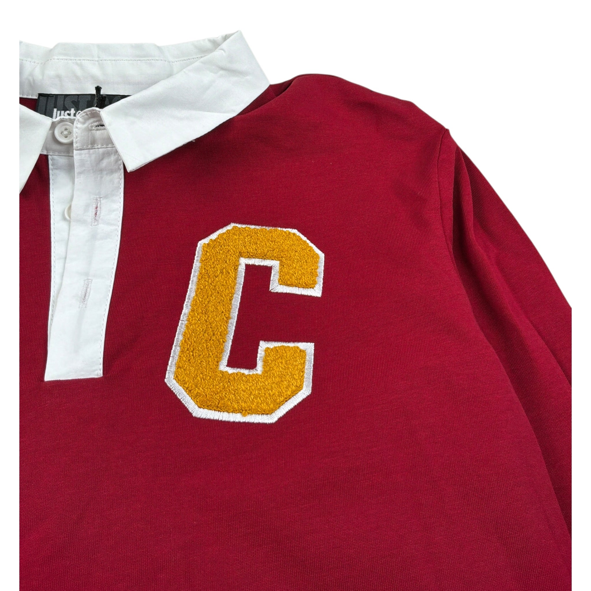 Just Cavalli Polo Manical Unga tinta unita Bordeaux per Bambino JBA26128PO BORDEAUX JUST CAVALLI 