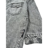 Just Cavalli Camicia Manica Lunga In Denim tinta unita Grigio per Bambino JBA26140CA GRIGIO JUST CAVALLI 