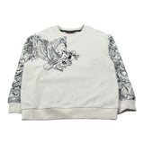 Just Cavalli Felpa Chiusa Girocollo tinta unita con Stampa Panna per Bambino JBA26143FE PANNA JUST CAVALLI 