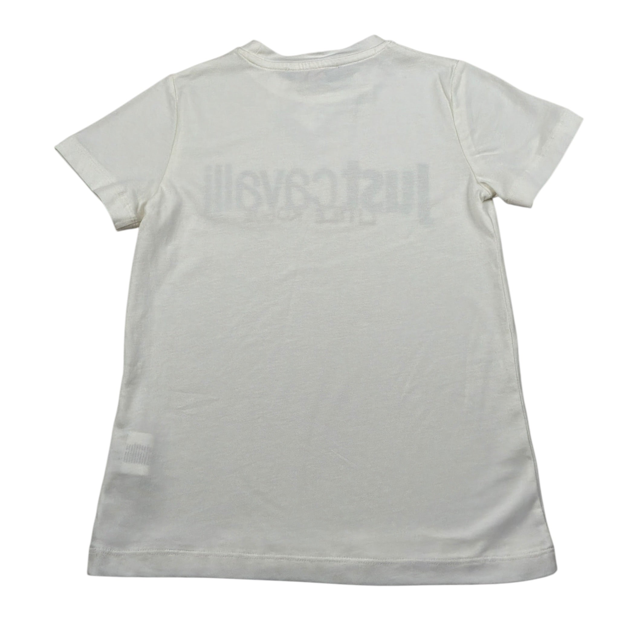 Just Cavalli T-Shirt Girocollo tinta unita con Stampa Bianco per Bambina JBA26156TS BIANCO JUST CAVALLI 