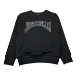 Just Cavalli Felpa Chiusa Girocollo tinta unita con Stampa Nero per Bambina JBA26157FE NERO JUST CAVALLI 