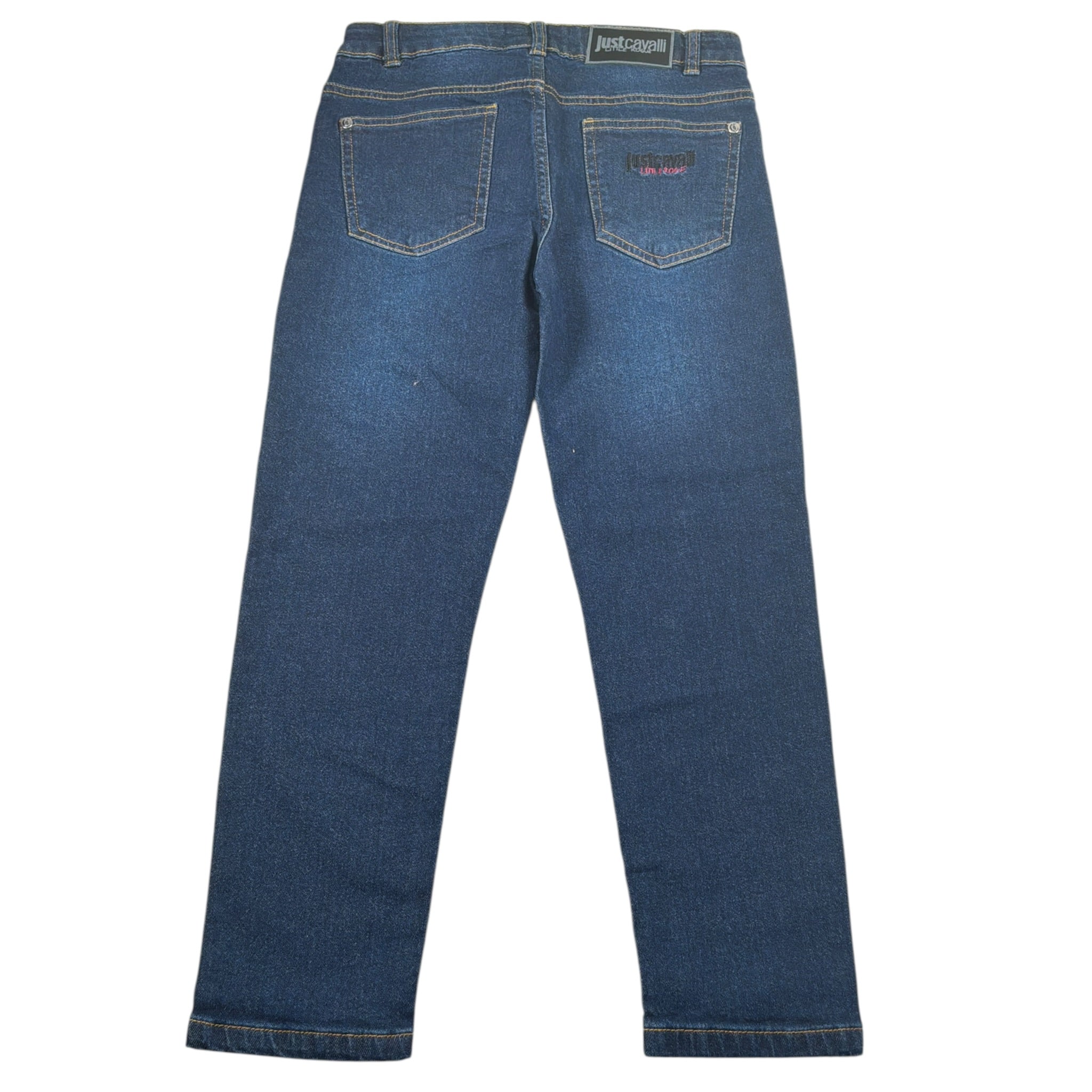 Just Cavalli Jeans tinta unita con Girovita Regolabile Blu per Bambina JGA26009JE BLU JUST CAVALLI 