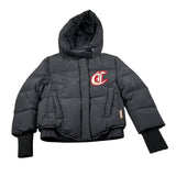 Just Cavalli Giubbino tinta unita con Cappuccio Nero per Bambina JGA26013PI NERO JUST CAVALLI 