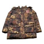 Just Cavalli Giubbino Stampa Fantasia con Cappuccio Marrone per Bambina JGA26043PI MARRONE JUST CAVALLI 
