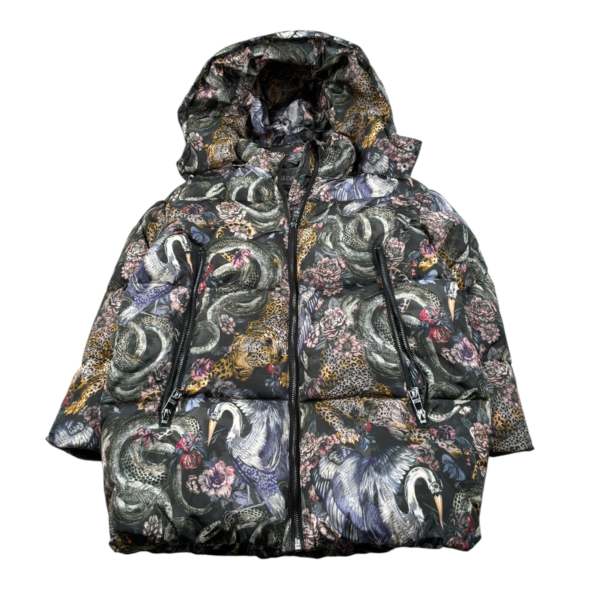 Just Cavalli Giubbino Stampa Fantaisa con Cappuccio Multicolor per Bambina JGA26047PI MULTICOLOR JUST CAVALLI 