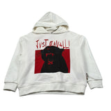 Just Cavalli Felpa Chiusa con Cappuccio tinta unita Bianco per Bambino JGA26058FE BIANCO JUST CAVALLI 
