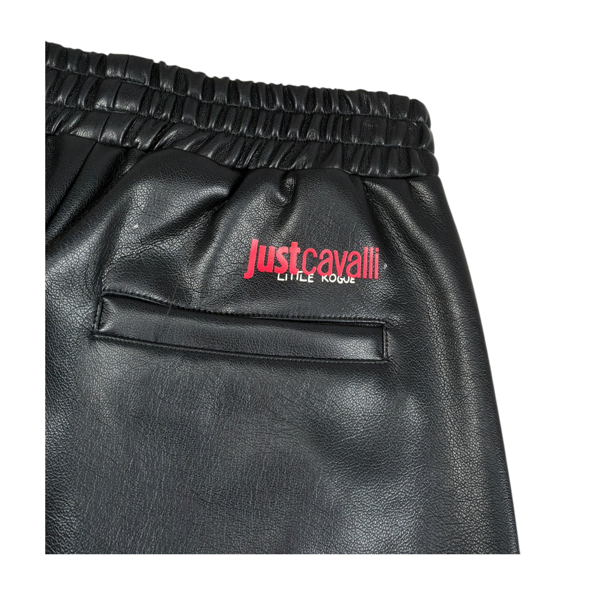 Just Cavalli Pantalone tinta unita In Ecopelle Nero per Bambina JGA26069PAP NERO JUST CAVALLI 