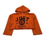 Just Cavalli Felpa Chiusa con Cappuccio Tjnta Unita Arancione per Bambina JGA26098FE ARANCIONE JUST CAVALLI 