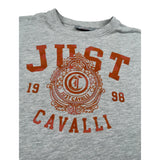 Just Cavalli T-Shirt Girocollo tinta unita con Stampa Grigio per Bambina JGA26105TS GRIGIO JUST CAVALLI 