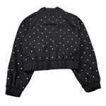 Just Cavalli Felpa con Zip tinta unita con Brillantini Nero per Bambina JGA26127FE NERO JUST CAVALLI 