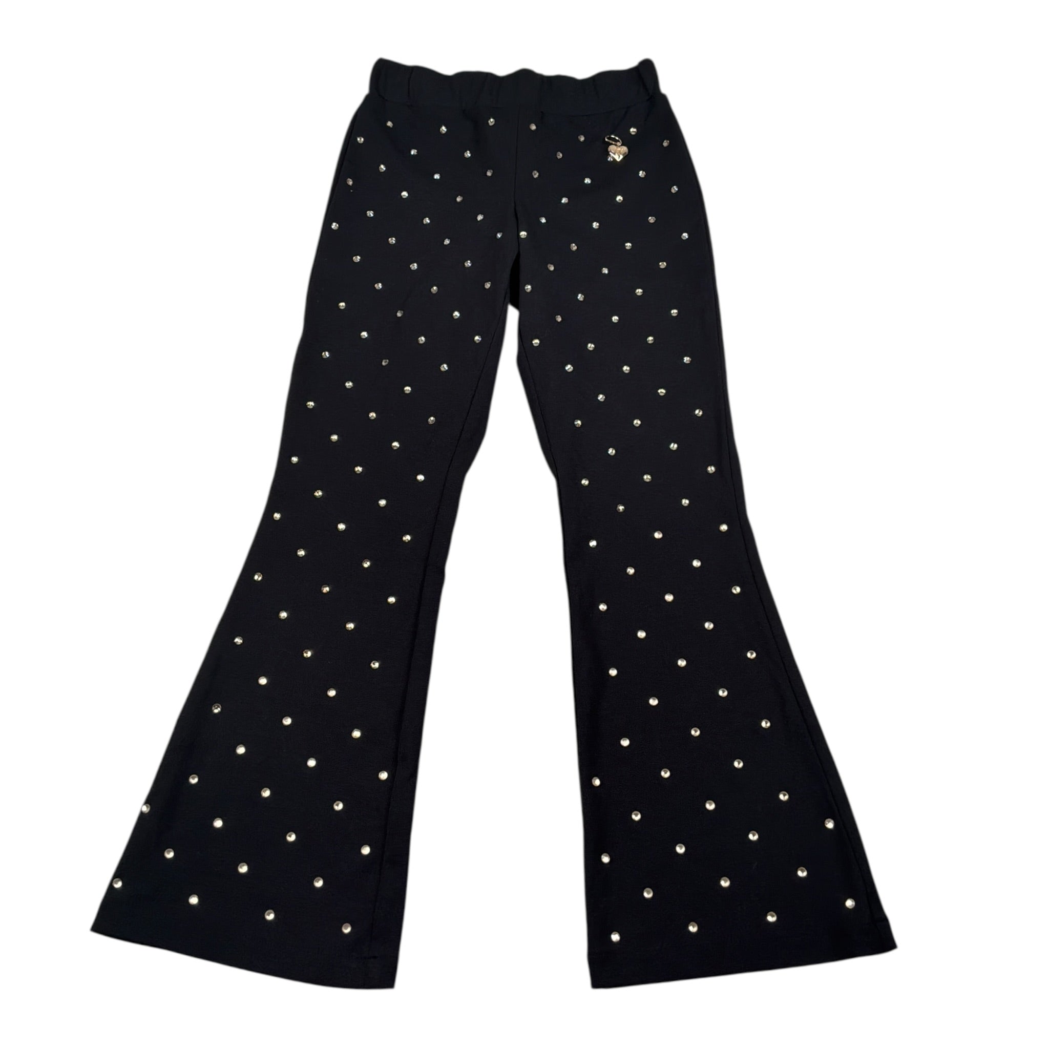 Just Cavalli Leggins tinta unita Modello Zampa Brillantini Nero per Bambina JGA26130LE NERO JUST CAVALLI 