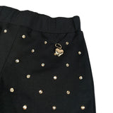 Just Cavalli Leggins tinta unita Modello Zampa Brillantini Nero per Bambina JGA26130LE NERO JUST CAVALLI 