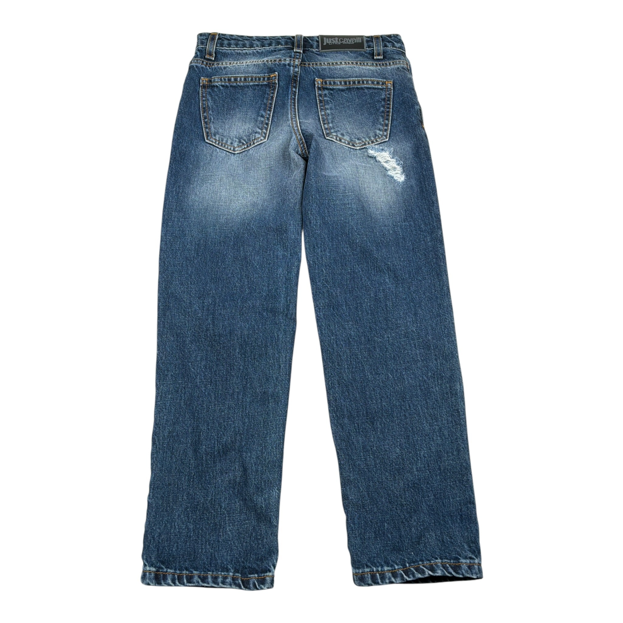 Just Cavalli Jeans tinta unita con Girovita Regolabile Blu per Bambino JGA26154JE BLU JUST CAVALLI 