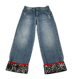 Just Cavalli Jeans tinta unita Modello Palazzo Blu per Bambina JGA26167JE BLU JUST CAVALLI 