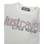 Just Cavalli T-Shirt Girocollo tinta unita con Logo Bianco per Bambina JGA26172TS BIANCO JUST CAVALLI 