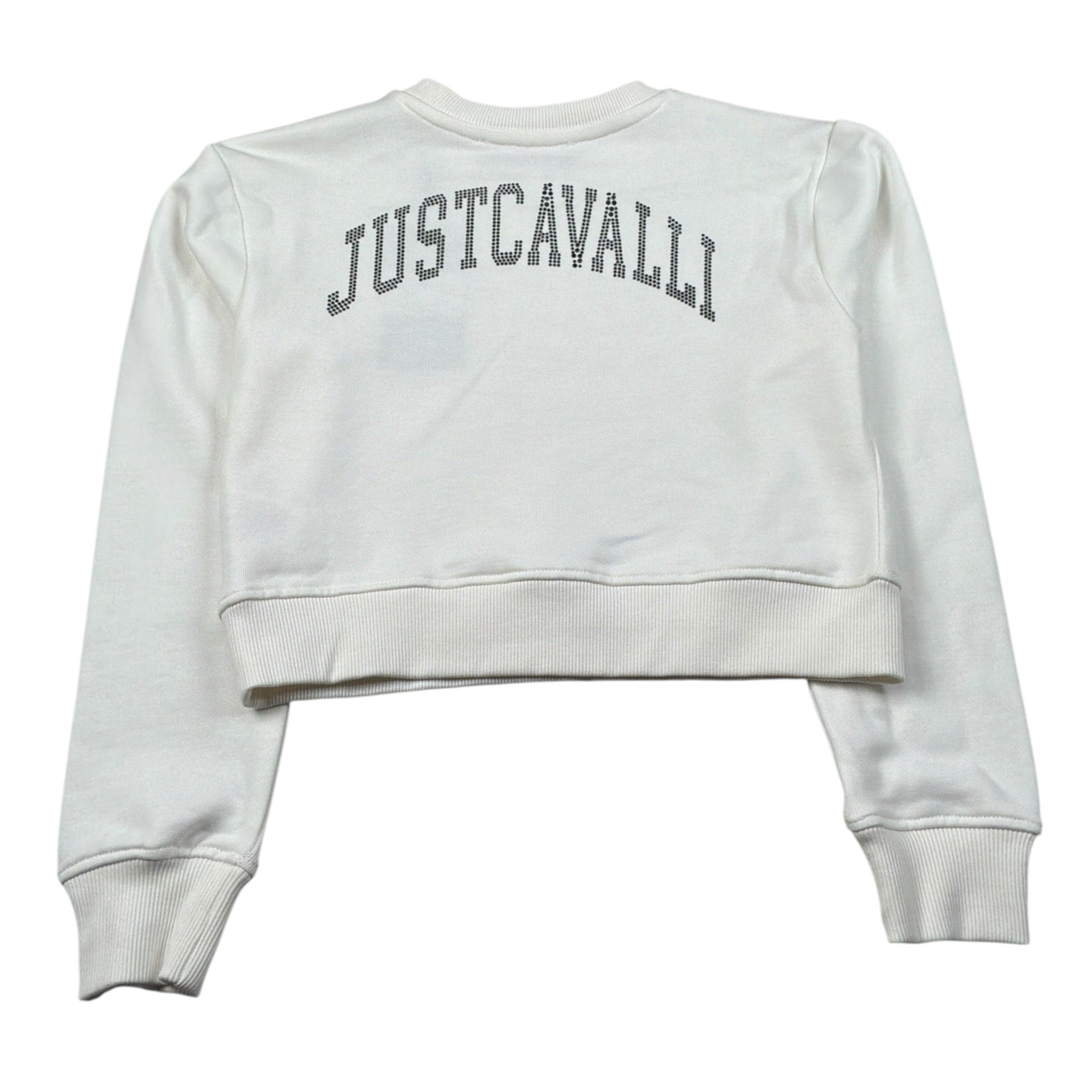 Just Cavalli Felpa Chiusa Girocollo tinta unita Panna per Bambina JGA26173FE PANNA JUST CAVALLI 