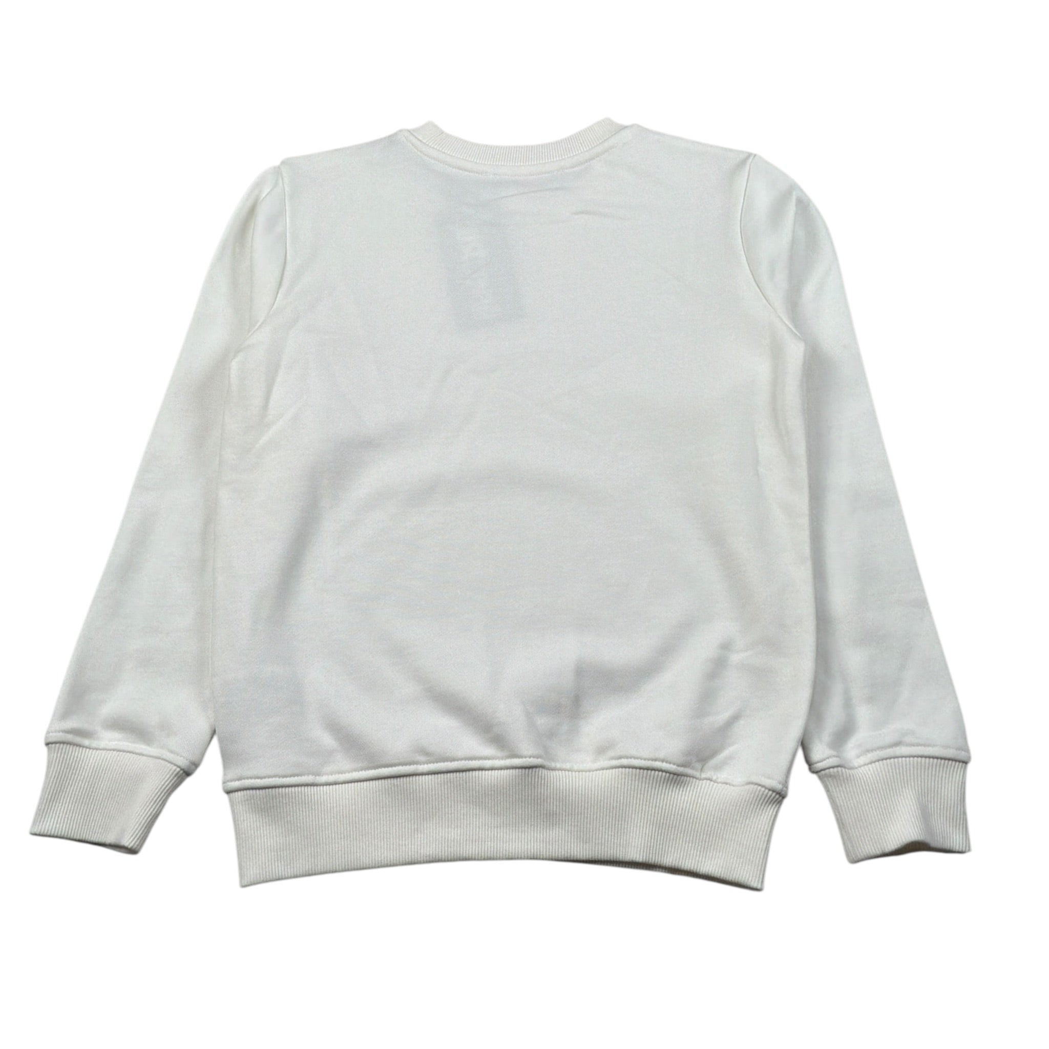 Just Cavalli Felpa Chiusa Girocollo tinta unita con Brillantini Bianco per Bambina JGA26174FE BIANCO JUST CAVALLI 