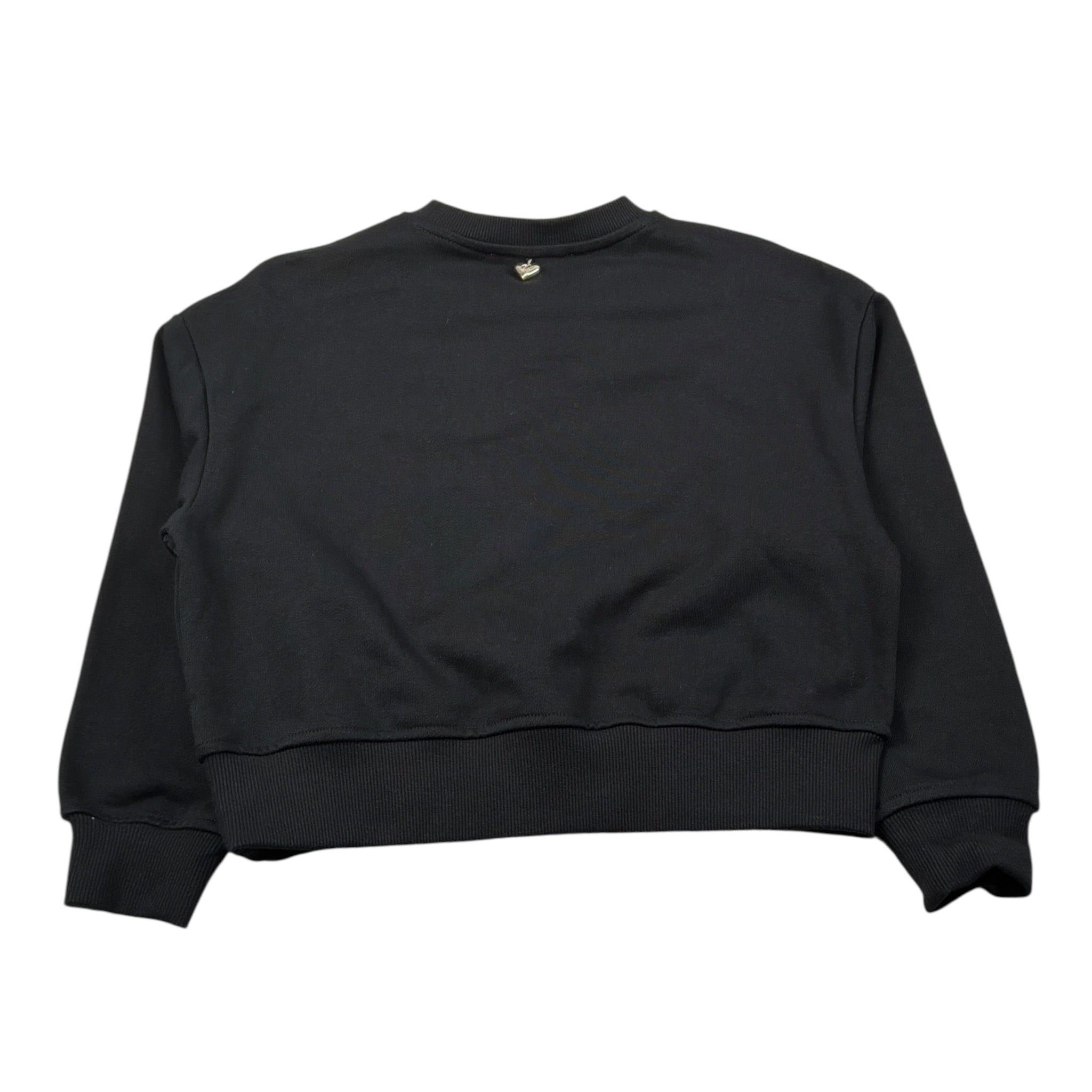 Just Cavalli Felpa Chiusa Girocollo tinta unita con Brillantini Nero per Bambina JGA2640FE NERO JUST CAVALLI 