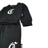 Just Cavalli Completo 2 Pezzi Felpa-Pantalone tinta unita Nero per Neonato JIA26001CF NERO JUST CAVALLI 