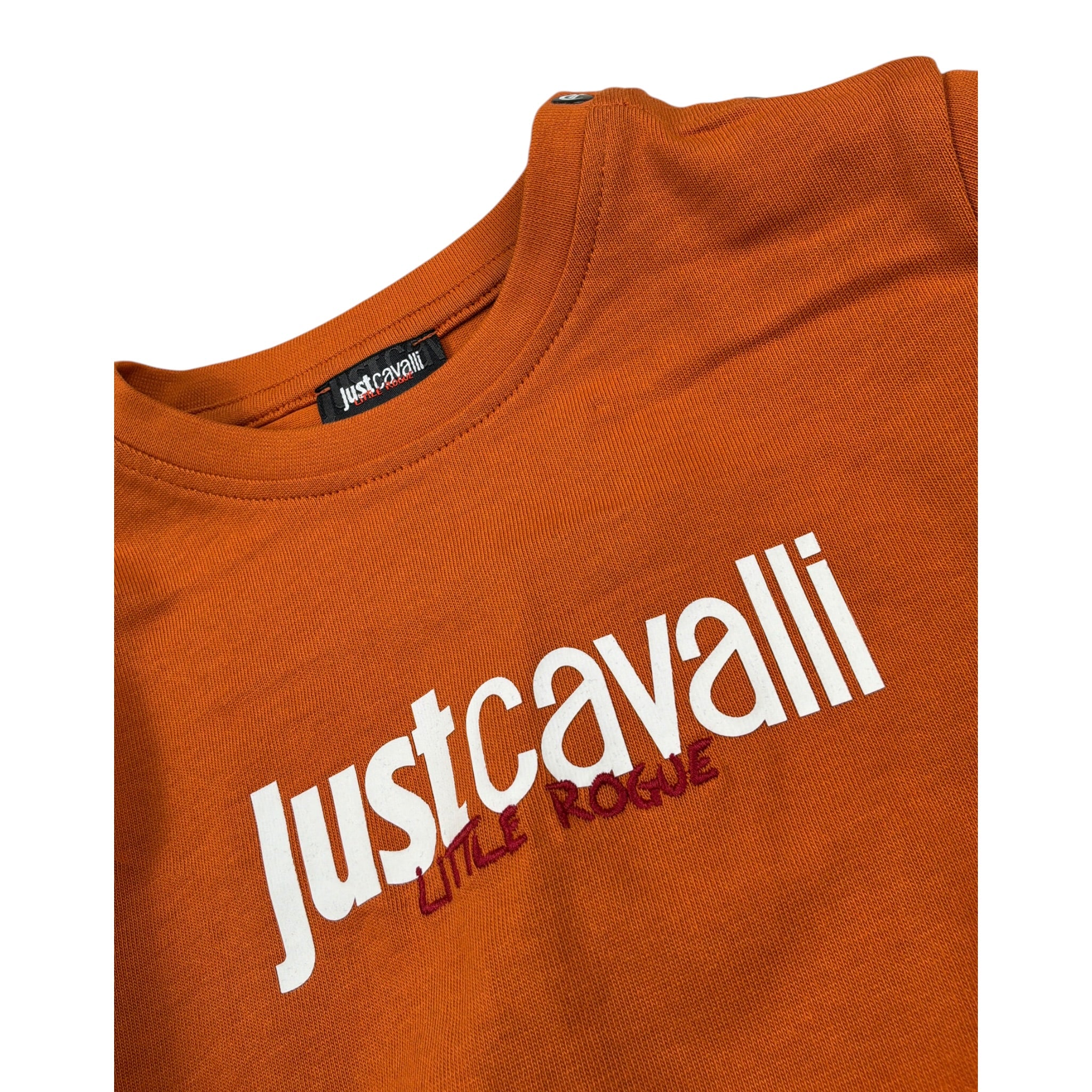 Just Cavalli Shirt tinta unita con Stampa Arancione per Neonato JIA26003TS ARANCIONE JUST CAVALLI 