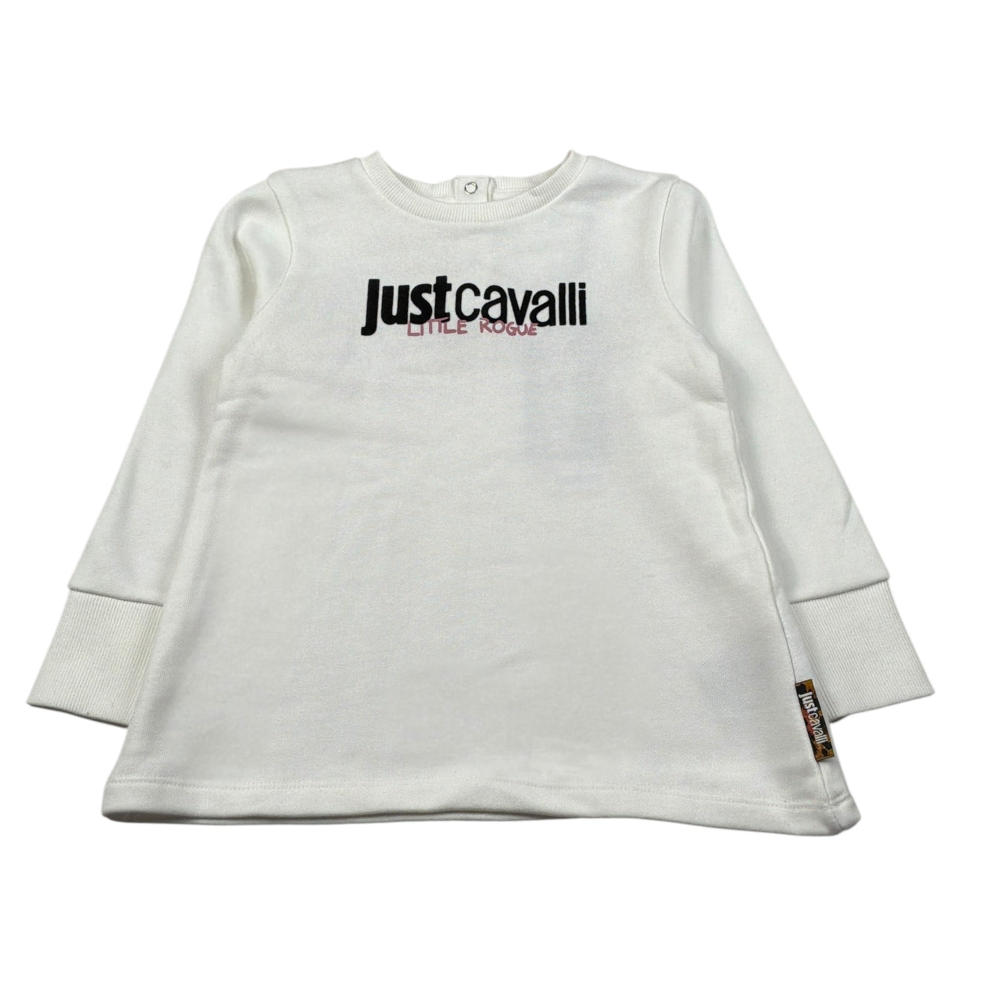 Just Cavalli Abito Manica Lunga tinta unita con Logo Bianco per Neonata JIA26012VE BIANCO JUST CAVALLI 
