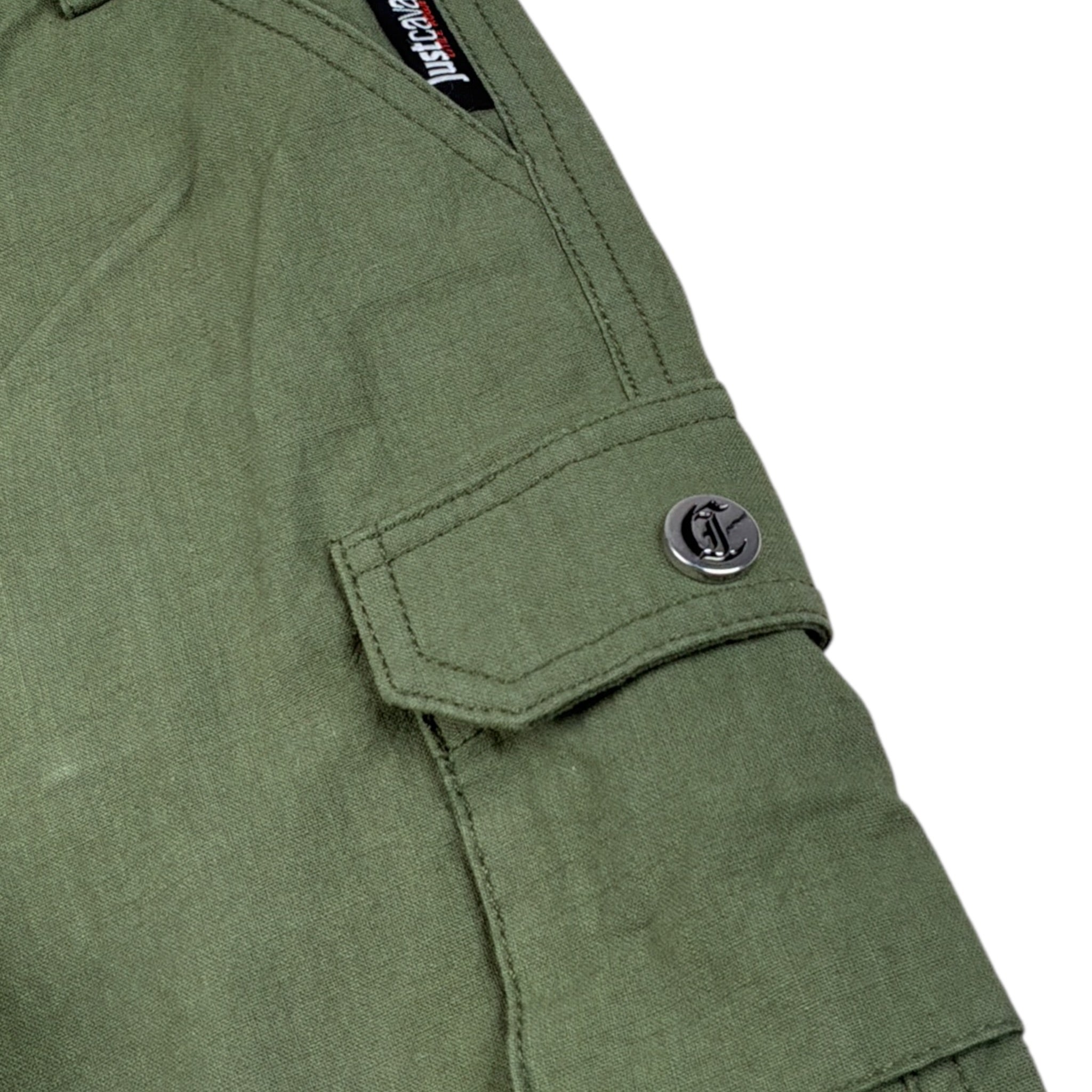 Just Cavalli Pantalone Modello Cargo tinta unita Verde per Neonato JIA26039PA VERDE JUST CAVALLI 