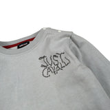 Just Cavalli Felpa tinta unita Girocollo con Stampa Grigio per Neonato JIA26055FE GRIGIO JUST CAVALLI 