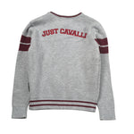Just Cavalli Maglia tinta unita con Stampa Grigio per Neonato JIA26057MA GRIGIO JUST CAVALLI 