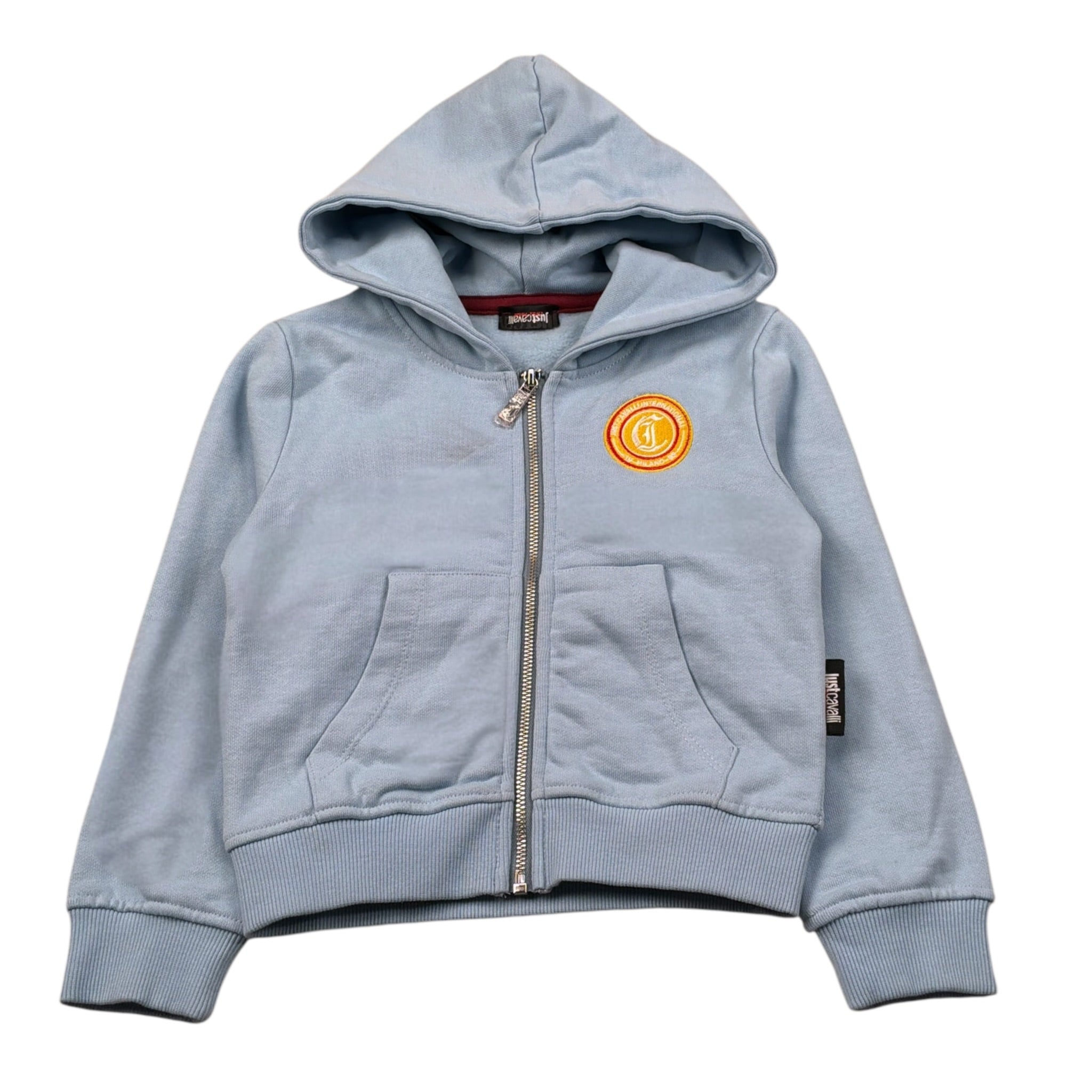 Just Cavalli Felpa con Zip E Cappuccio tinta unita Azzurro per Neonato JIA26058FE AZZURRO JUST CAVALLI 