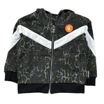 Just Cavalli Felpa tinta unita con Zip Cappuccio E Fantasia Nero per Neonata JIA26062FE NERO JUST CAVALLI 