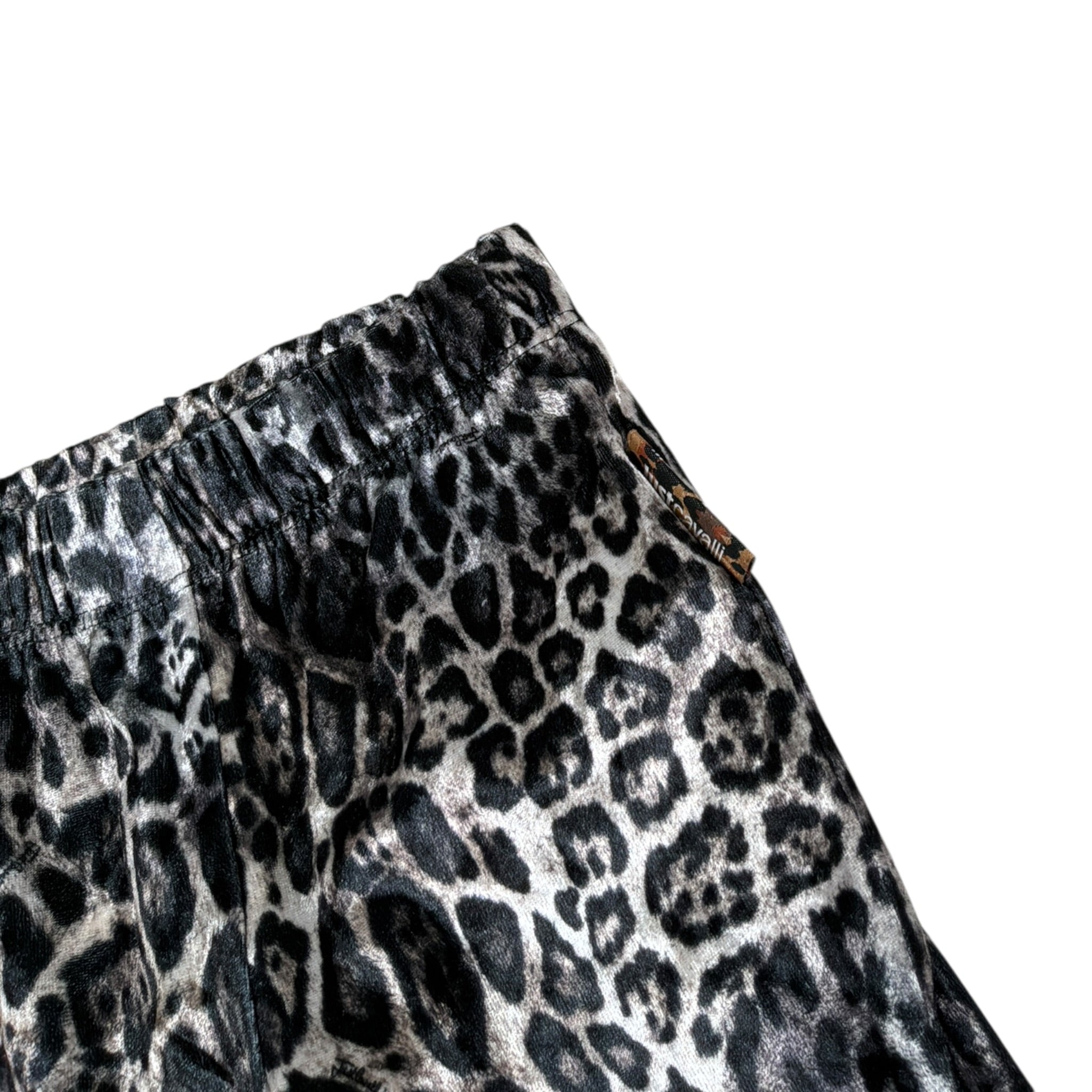 Just Cavalli Pantalone tinta unita con Fantasia Maculata Nero per Neonata JIA26086LE NERO JUST CAVALLI 