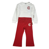 Just Cavalli Completo 2Pz Felpa-Leggins A Zampa Bianco/Rosso per Neonata JIA26089CF BIANCO/ROSSO JUST CAVALLI 