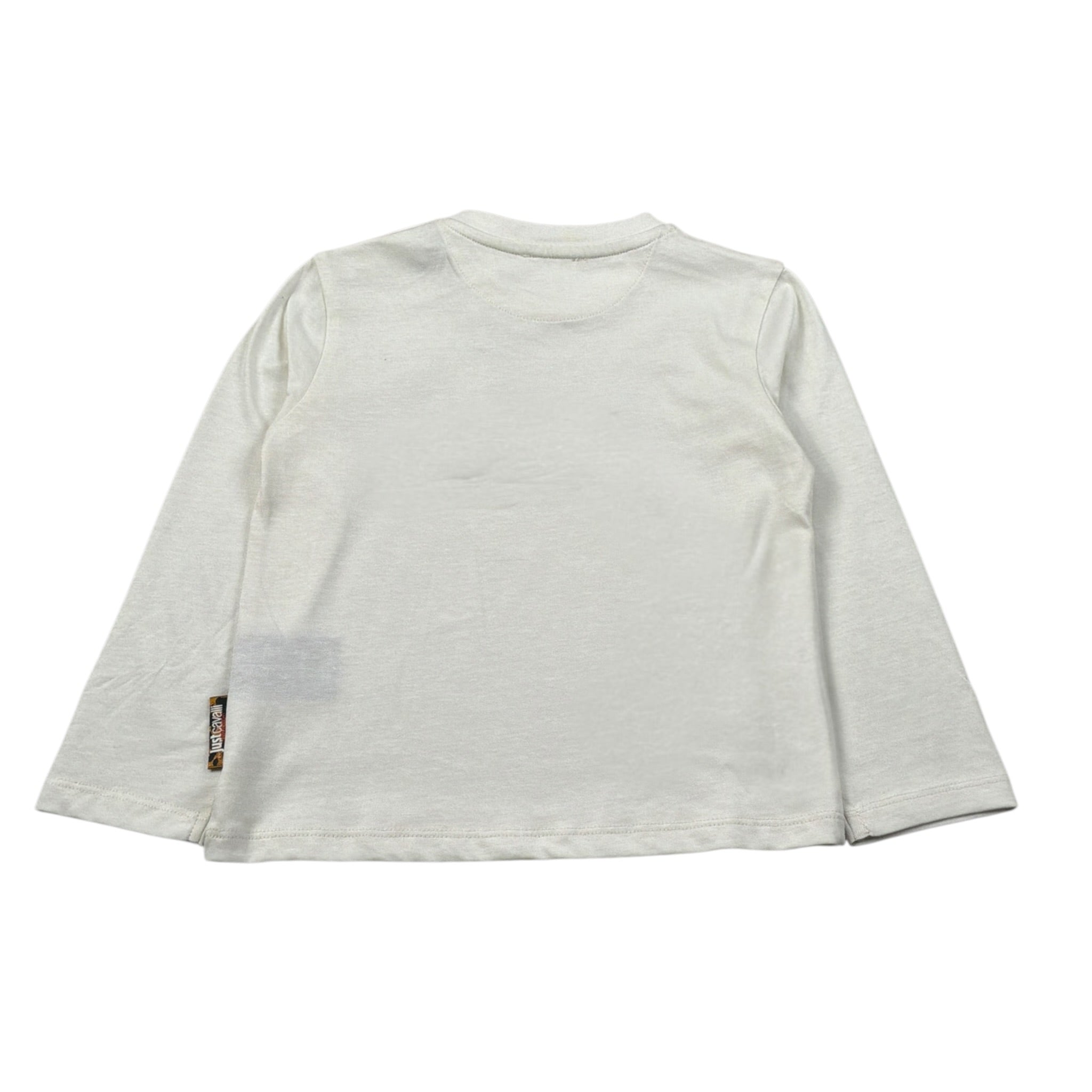Just Cavalli Shirt Girocollo tinta unita con Logo Panna per Neonata JIA26100TS PANNA JUST CAVALLI 