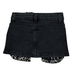 Just Cavalli Gonna In Denim tinta unita Nero per Neonata JIA26111GO NERO JUST CAVALLI 