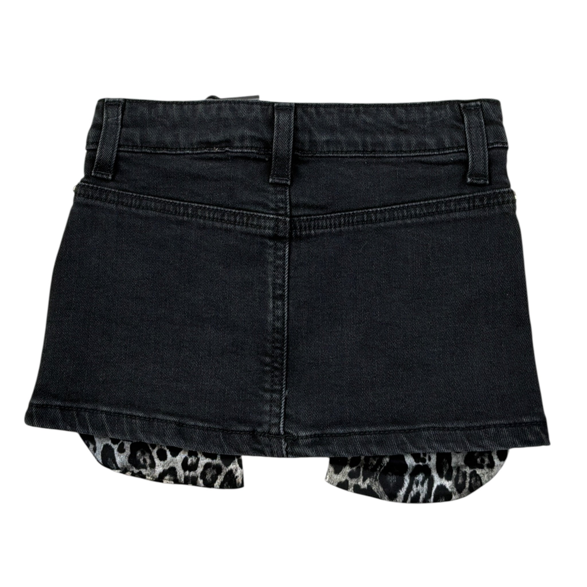 Just Cavalli Gonna In Denim tinta unita Nero per Neonata JIA26111GO NERO JUST CAVALLI 