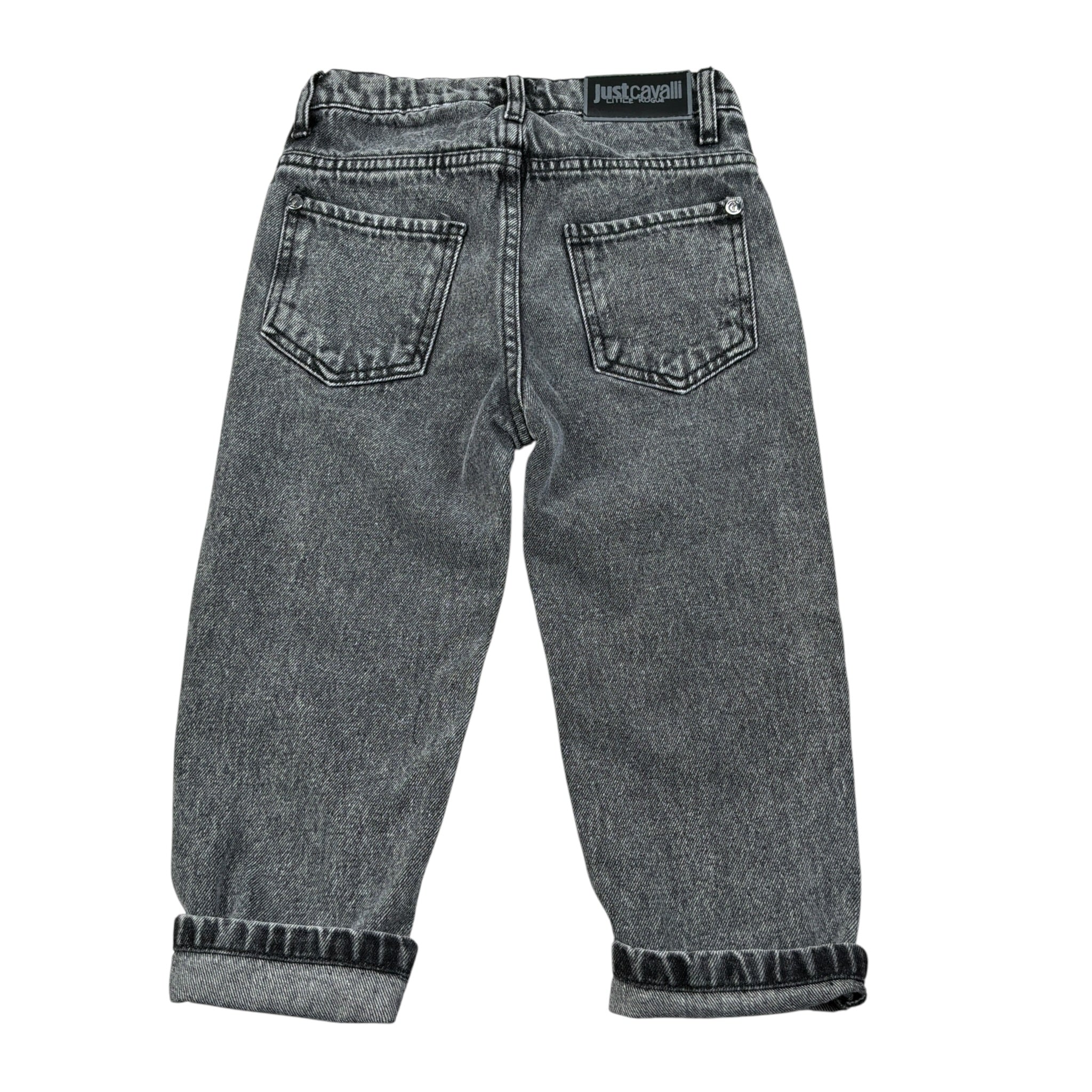 Just Cavalli Jeans tinta unita con Giroita Regolabile Nero per Bambino JUA26049JE NERO JUST CAVALLI 