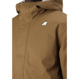 K-Way Giubbino tinta unita con Zip E Cappuccio Verde per Bambino K1128FWXX VERDE K-WAY 