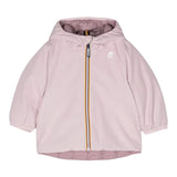 K-Way Giubbino Reversibile con Zip E Cappuccio Rosa per Neonata K11411W ROSA K-WAY 