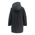 K-Way Giubbino Reversibile Lungo con Zip E Cappuccio Nero/Rosa per Bambina K11517WAX NERO/ROSA K-WAY 