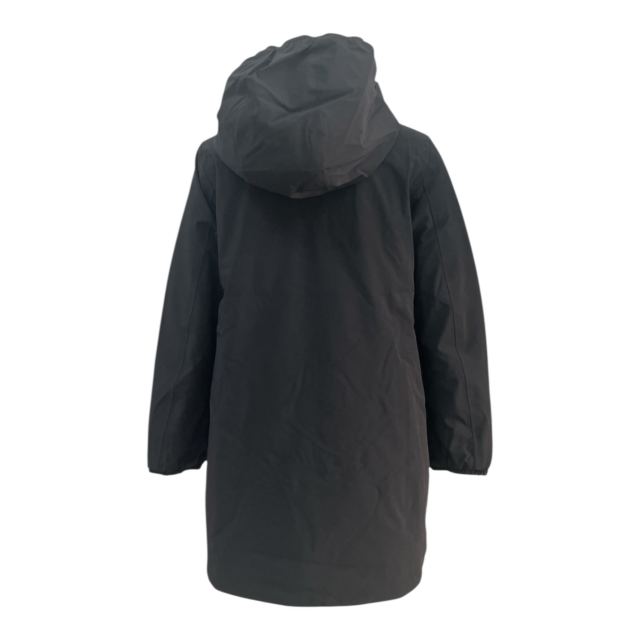 K-Way Giubbino Reversibile Lungo con Zip E Cappuccio Nero/Rosa per Bambina K11517WAX NERO/ROSA K-WAY 