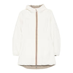 K-Way Giubbino Reversibile Lungo con Zip E Cappuccio Panna/Rosa per Bambina K11517WXXX PANNA/ROSA K-WAY 