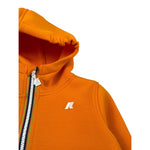 K-Way Felpa con Zip E Cappuccio tinta unita Arancione per Bambino K2124RW ARANCIONE K-WAY 
