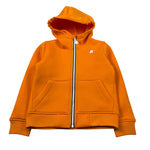 K-Way Felpa con Zip E Cappuccio tinta unita Arancione per Bambino K2124RW ARANCIONE K-WAY 