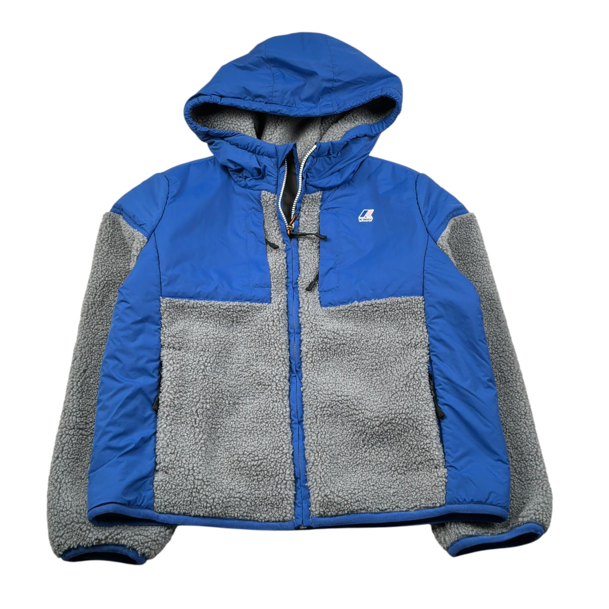 K-Way Giubbino tinta unita con Pelliccia Blu per Bambino K21452WOX BLU K-WAY 