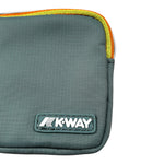 K-Way Borsello Portamonete tinta unita Verde per Bambino K3122XW VERDE K-WAY 